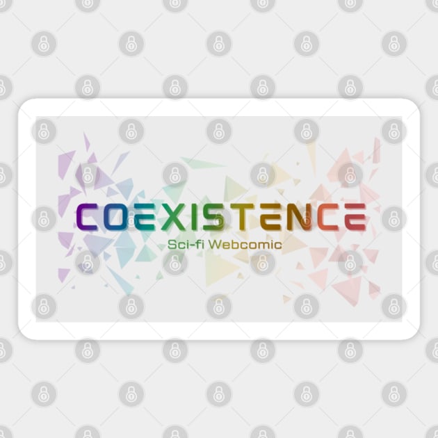 Rainbow logo Coexistence Magnet by Coexistence The Series